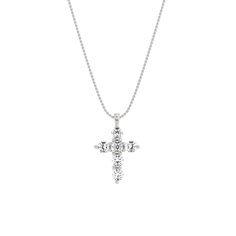 Crux Created Diamond Pendant with Chain