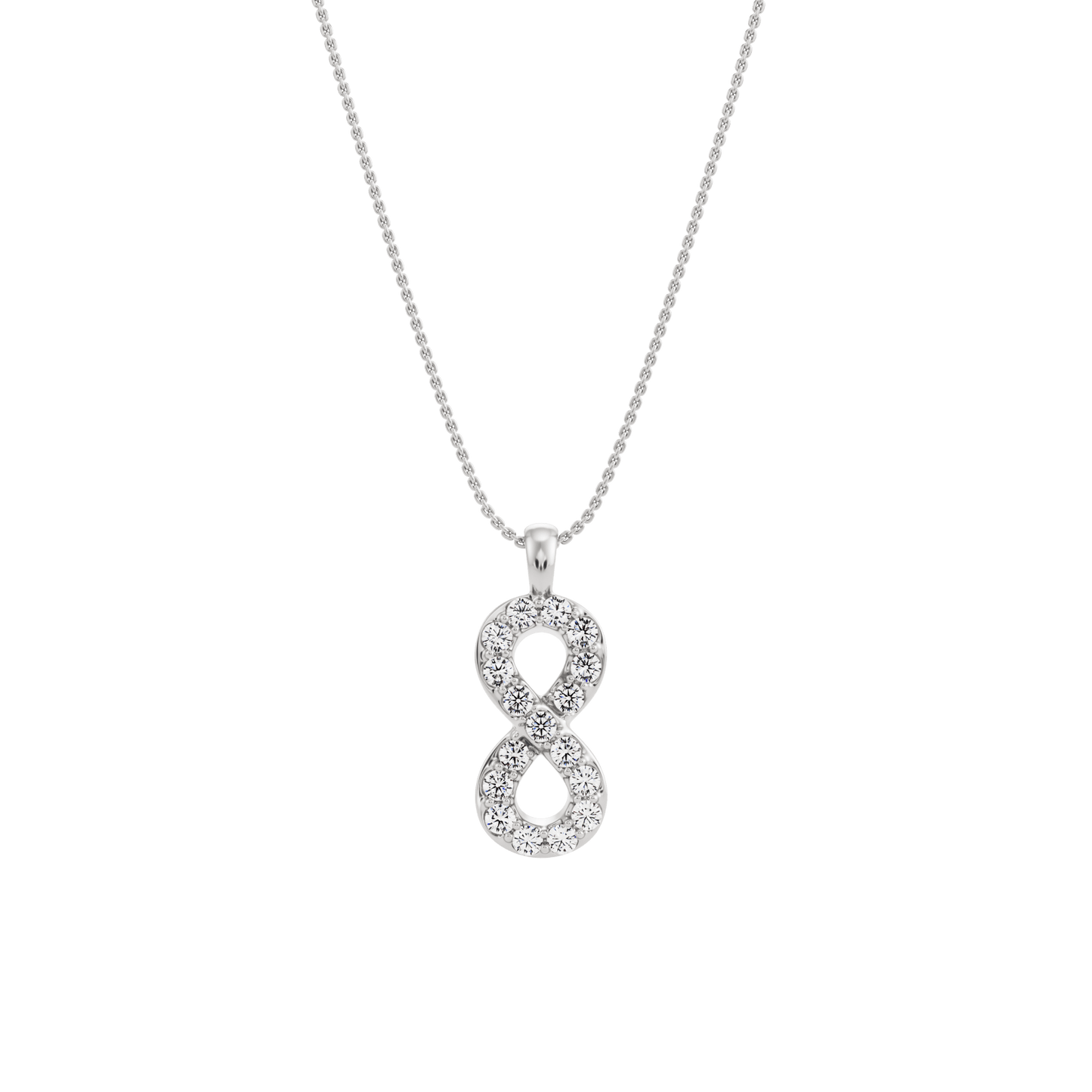 
                  
                    Sailor Knot Pendant with Created Diamonds and its chain
                  
                