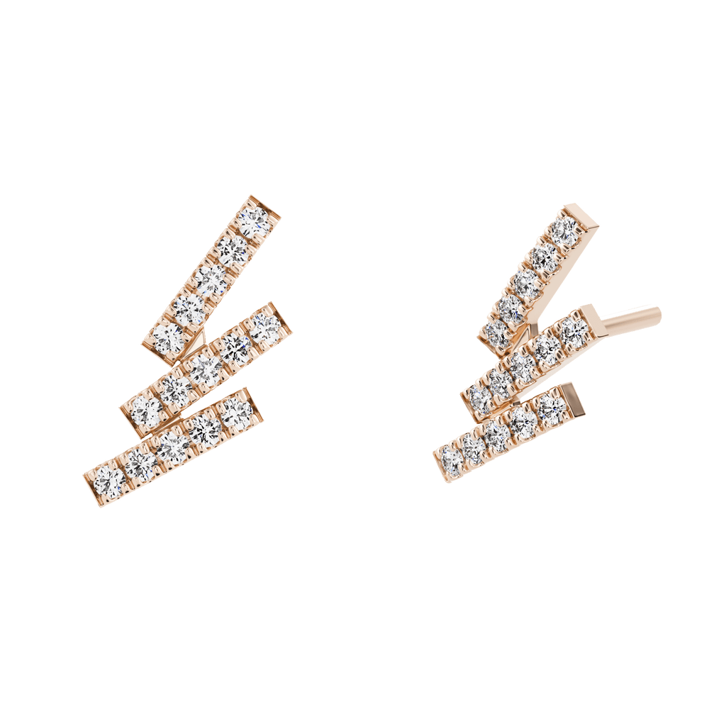 
                  
                    Barak earrings with created diamonds
                  
                